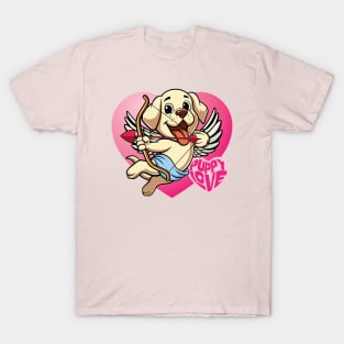 Puppy Love - Cute Labrador Retriever Puppy Cupid T-Shirt